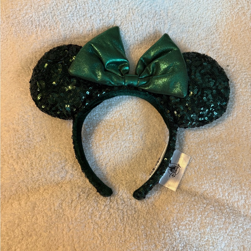 Disney Minnie Green Sequin Mouse Ears Headband